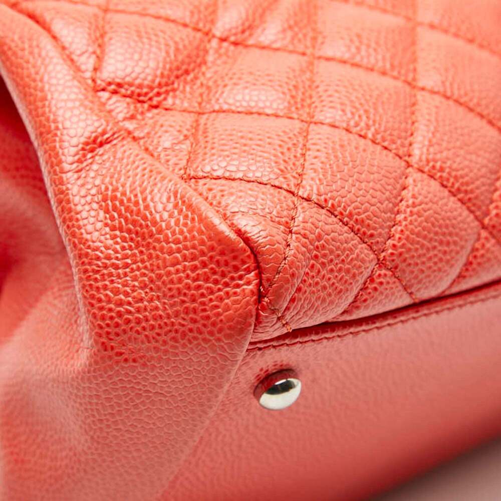 CHANEL Orange Caviar Leather Logo Shoulder Bag - Picture 7 of 12